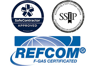 Refcom F-Gas Certified, Safe Contractor Approved, Napit, Carbon Trust